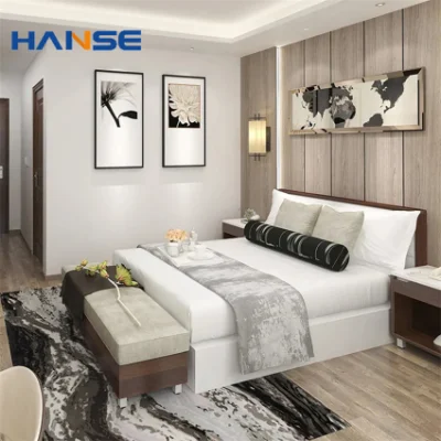  Holiday Inn Hotel habitación Muebles Camas de madera King Size Headboard Paneles dormitorio Conjuntos Hotel