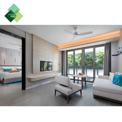 Fábrica de Foshan moderno 5 estrellas de diseño simple proveedor de muebles de dormitorio de madera para Etiopía Wyndham Hotel Suites Presidenciales