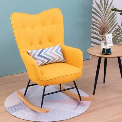  Mobiliario de dormitorio Relax Velvet Sofa silla cómoda mecedora(ZG31-012)