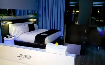  Western Hotel Furniture Supplier Custom Factory Boutique Hotel Bedroom contemporáneo Muebles