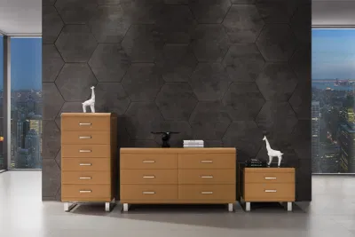 Tocador modernos Tapizados Muebles de Dormitorio Casegoods establecer comercio al por mayor de madera tapizados aparador