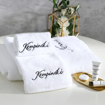 Nuevo Unisex algodón Blanco Hotel Toallas conjunto egipcio