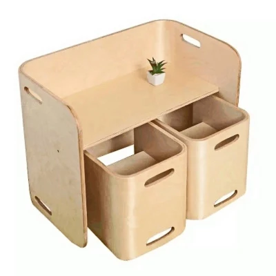 Juego de muebles para niños para niños Muebles de jardín de infancia preescolar Silla de estudio