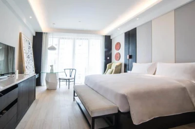  5 estrellas Hotel Design Standards moderno dormitorio de madera Holiday Inn Muebles de habitación de hotel para la venta