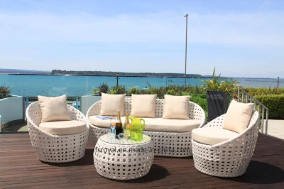 Conjunto de muebles de jardín salón moderno Sofá Sofá De la Piscina, Patio al Aire Libre bares muebles para el proyecto hotelero