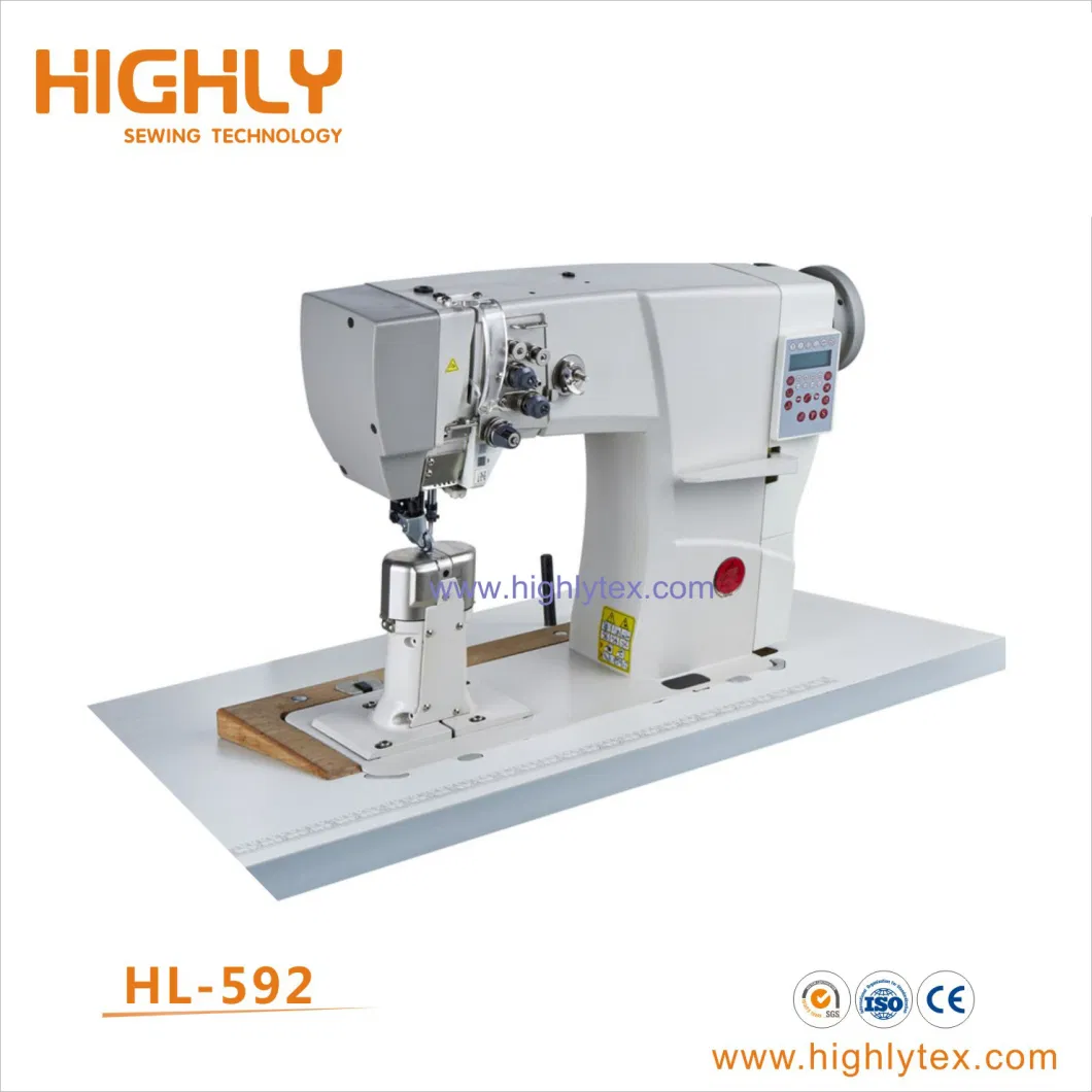 Hl-491 Post Bed Wheel Feeding Heavy Duty Shoes Sewing Machine