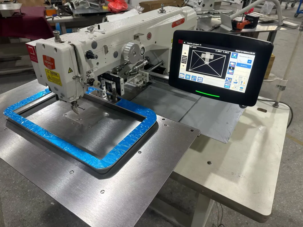 Highly Automatic Garment Clothing Pocket Welting Sewing Machine with Laser Cutter