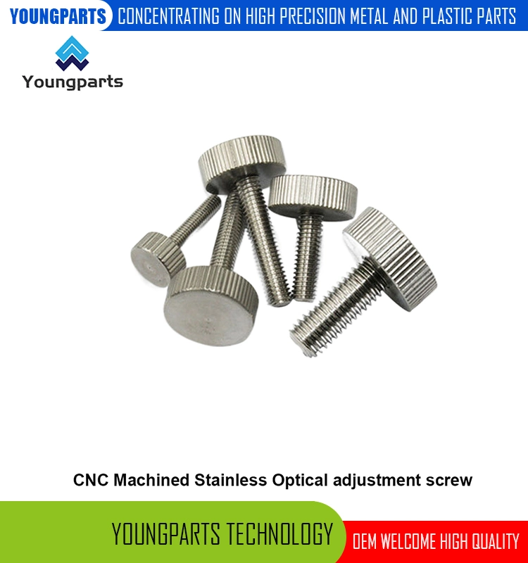 Youngparts Machined Stainless Steel High Precision Adjustment Screw for Optical Devices