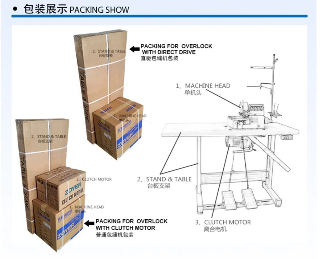 Zy700n-4da New Look 4-Thread Super High Speed Auto Trimmer M700 Overlock Machine Sewing