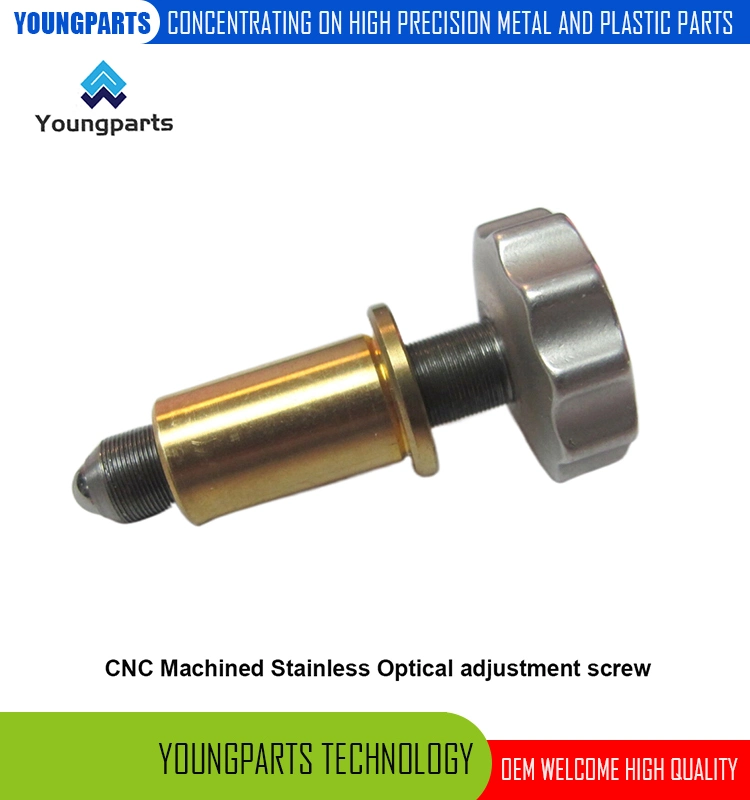 Youngparts Machined Stainless Steel High Precision Adjustment Screw for Optical Devices