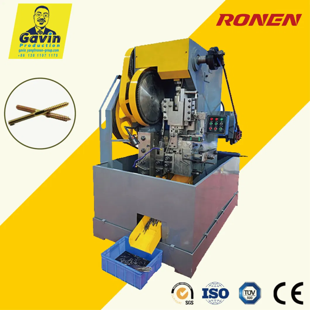 Automatic Bolt Screw Cutting and Thread Rolling Machine