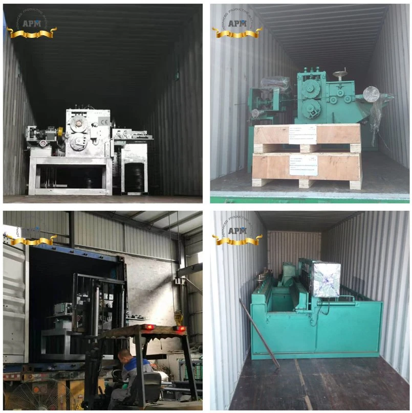 Automatic Crimped Wire Pressed Steel Bar Corrugated Metal Thread Forming Cutting Machine