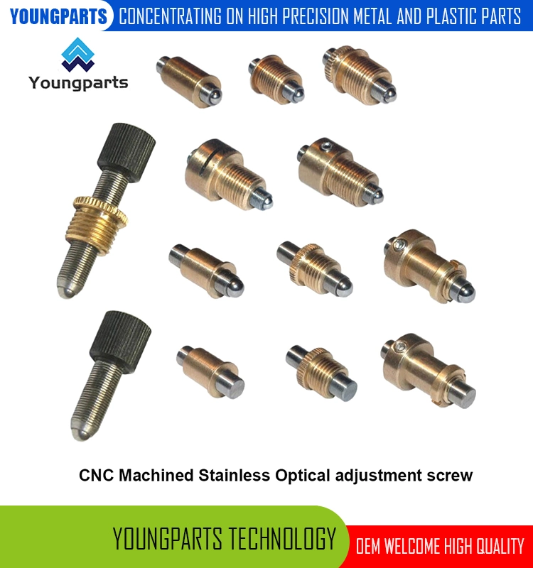 Youngparts Machined Stainless Steel High Precision Adjustment Screw for Optical Devices