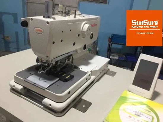 High-Speed Coputerized Eyelet Button Holing Sewing Machine with Thread Trimmer Ss-9820