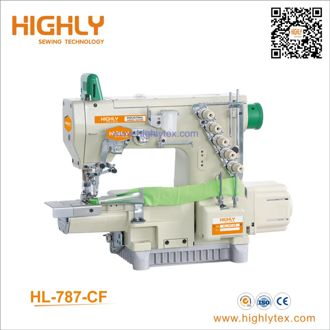 High Speed Cylinder Bed Interlock Sewing Machine with Folder