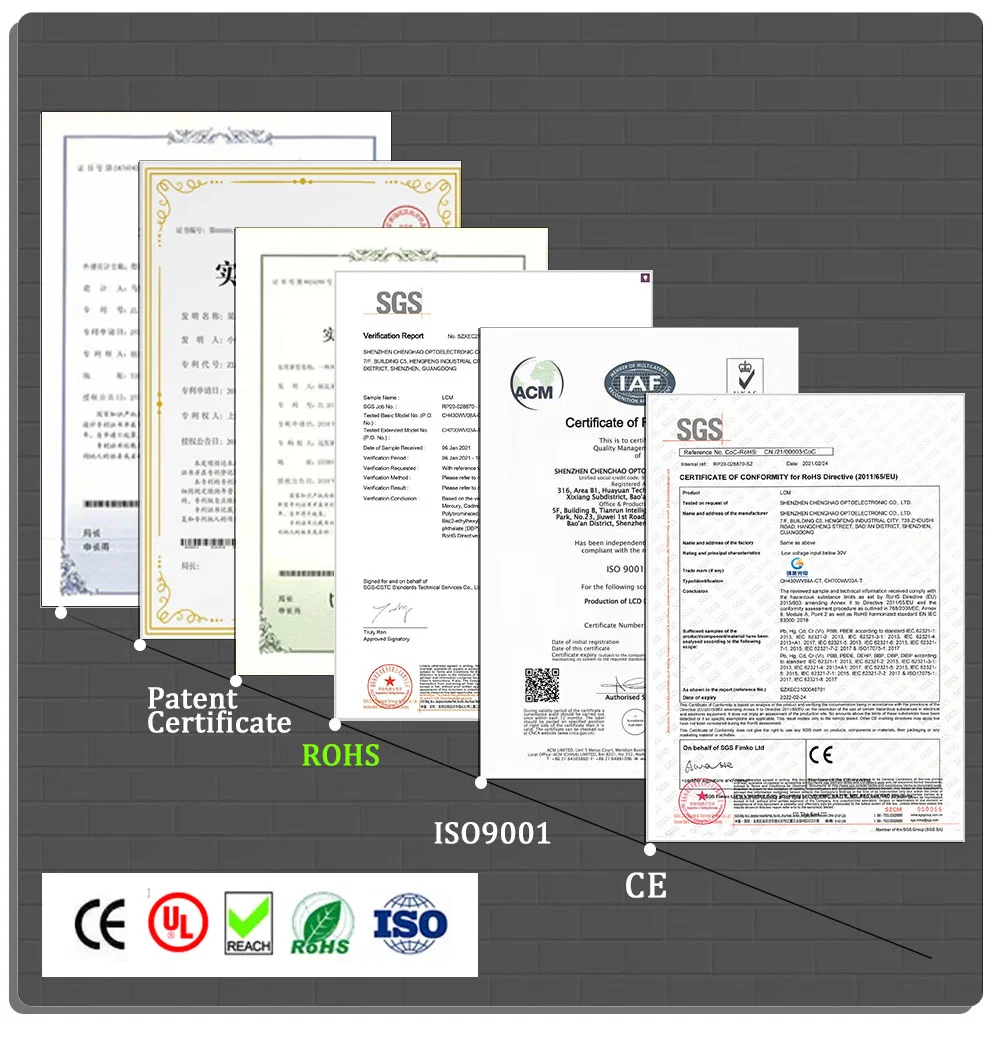 Shenzhen Manufacturer 4.3inch 50000 Life Time 480X272 Resolution Full Color TFT Touch Screen