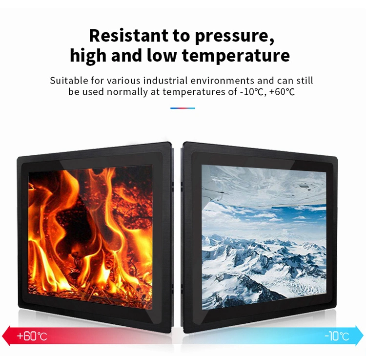 10.4 Inch Industrial IP65-Rated Waterproof Front Panel Monitor Embedded Capacitive Touch Screen Monitor Kiosk LCD Monitor