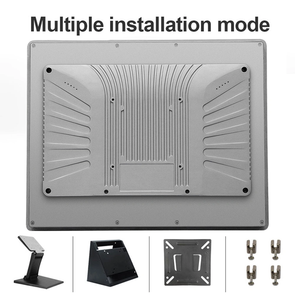 100*100mm Vesa Mount 10.4 12.1 15 17 19 Inch IP65 Waterproof Capacitive Touch Screen LCD Monitor Industrial Display