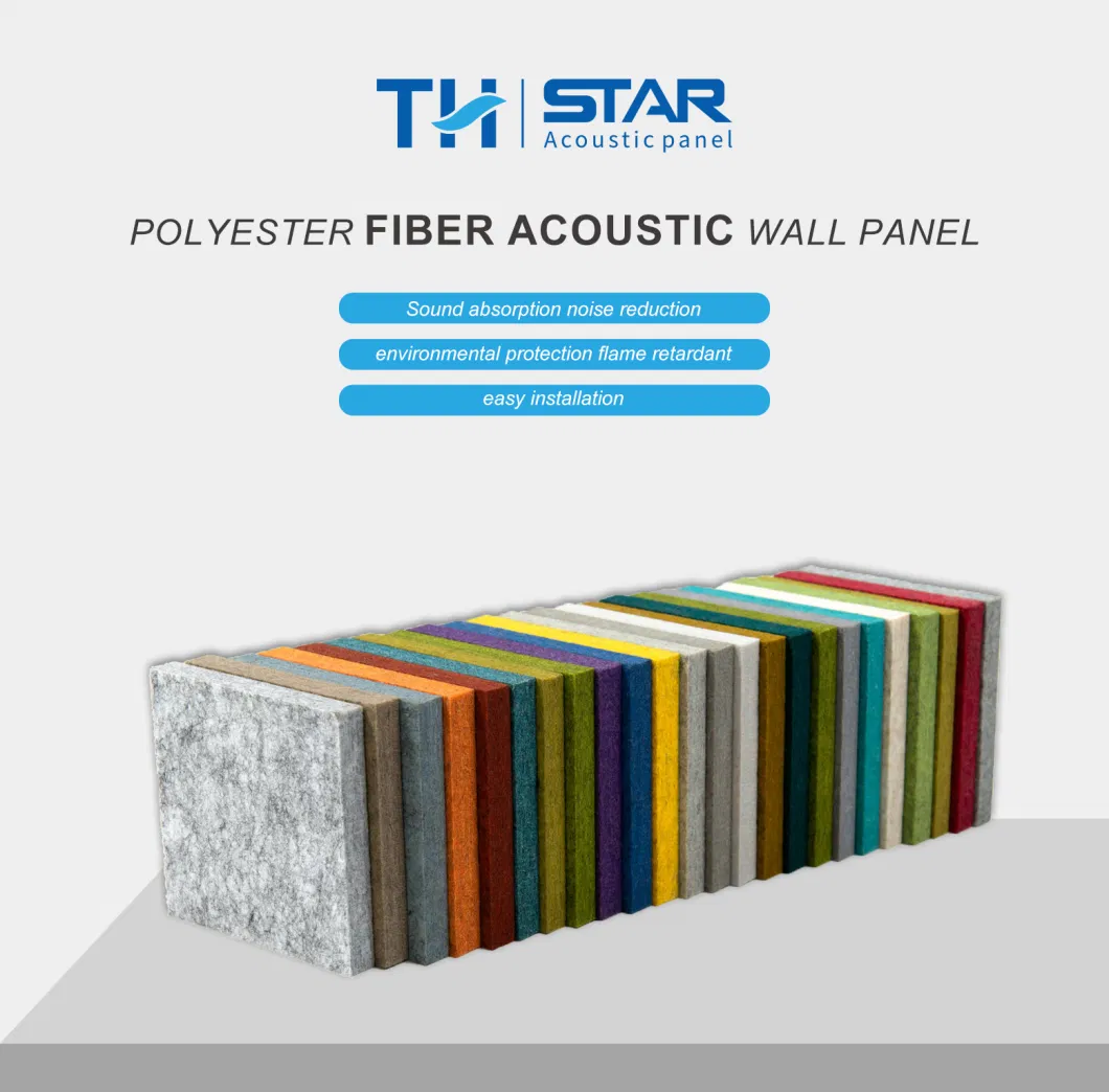 Wholesale Customized High Quality Office Partition Hollow Polyester Fiber Felt Acoustic Hanging Scree