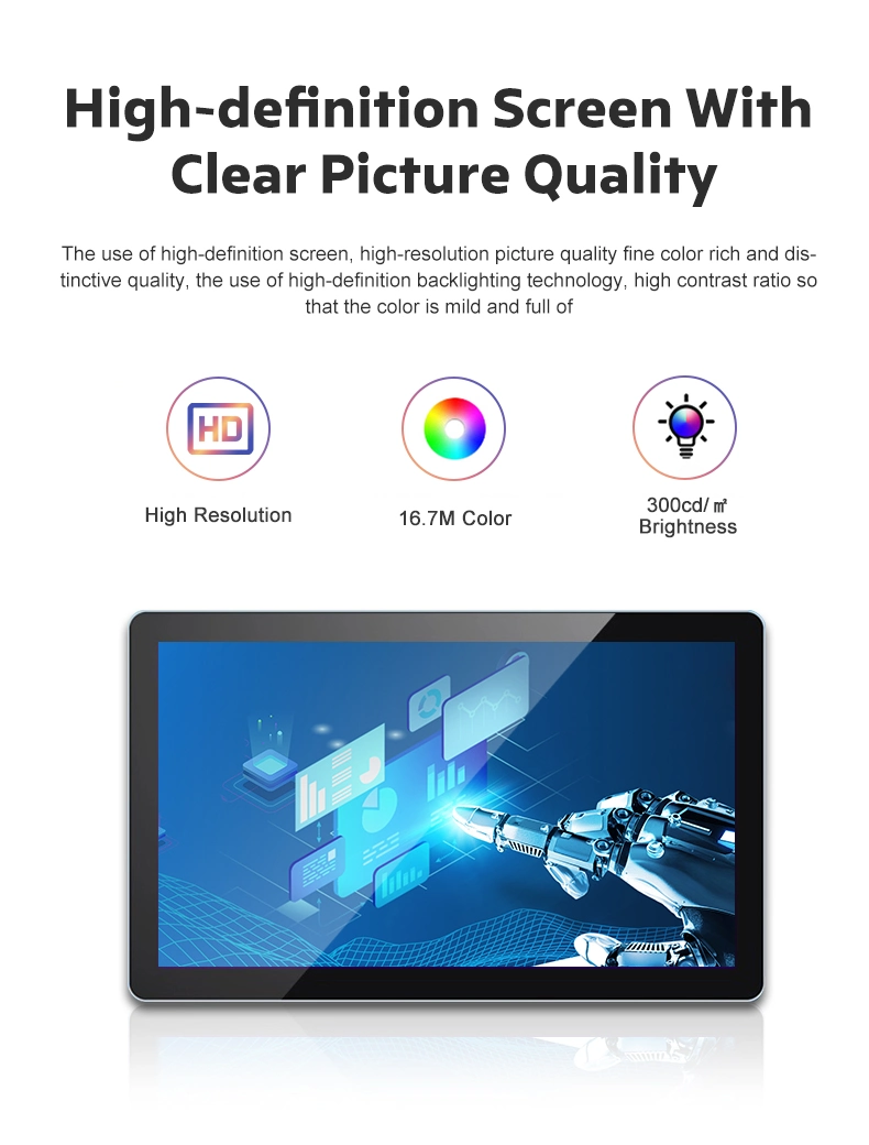 21.5inch LCD Display Ultra-Thin Integrated Touch Screen Monitor Touch All-in-One with PC