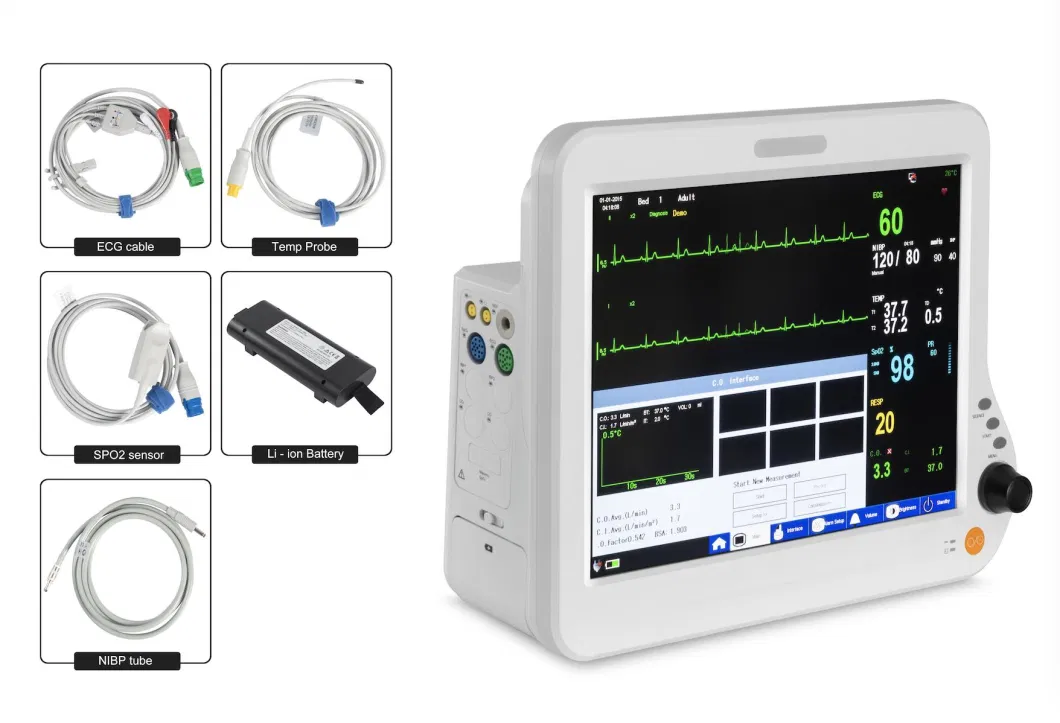 High-End Large Screen Patient Monitor Durable Beta 15