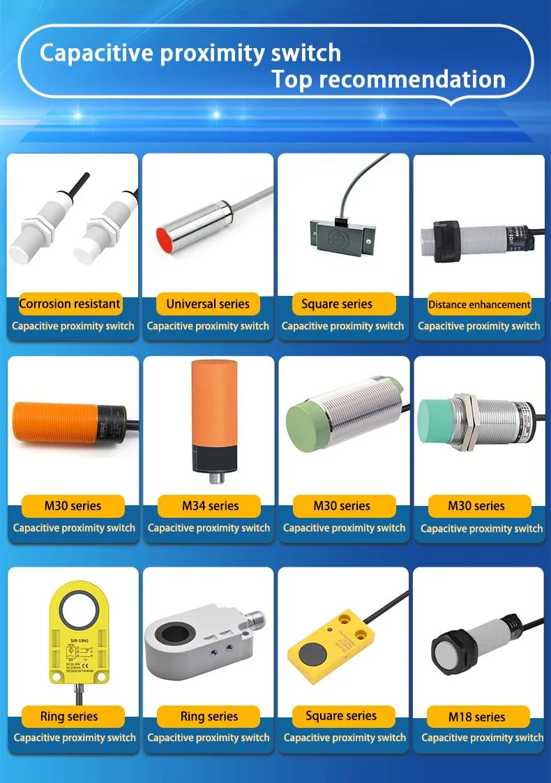 Bxuan No Induction Non-Metallic Liquid Level Powder Square Capacitive Proximity Switch Sensor