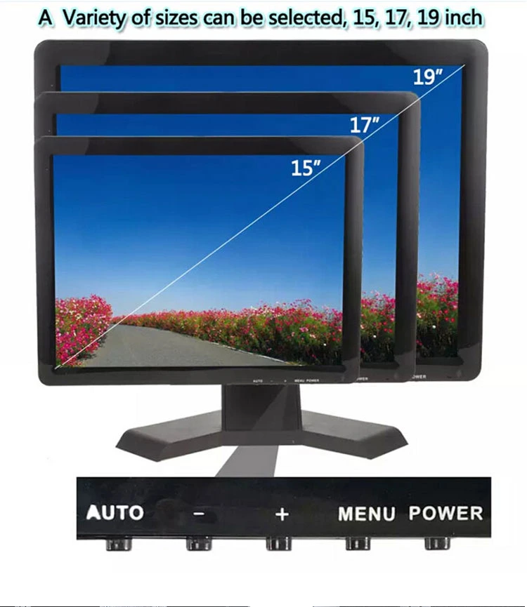 High Resolution 1280*1024p New Style 16: 10 CCTV Monitor 17 Inch