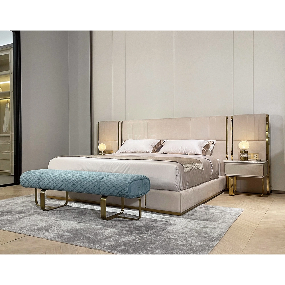 Multifunctional Bed Screen with Smart Switch - Bedroom Bed Furniture