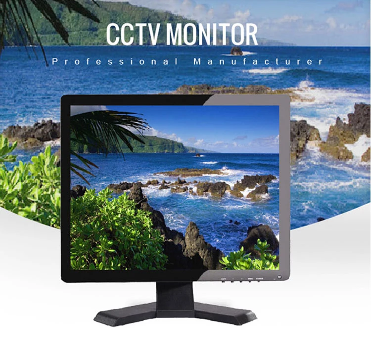 High Resolution 1280*1024p New Style 16: 10 CCTV Monitor 17 Inch