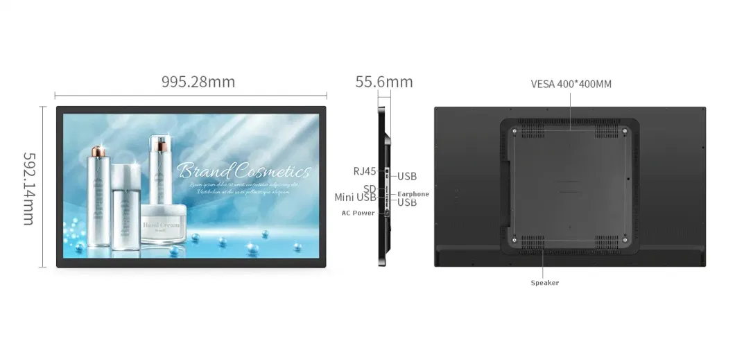 2022 New Open Frame Industrial Grade Indoor 9 Inch 16: 9 Resolution 1024*768 LED Panel Capacitive Screen Touch Monitor with USB HDMI LCD Touch Screen Monitor