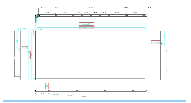 1920*1080 Resolution 21.5&prime;&prime; TFT-LCD TV Display for Multi-Media