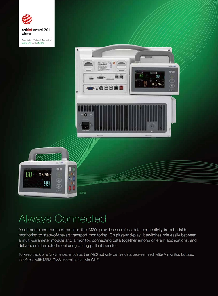 Modular Patient Monitor with 17 Inch Touch Screen Medical Equipment