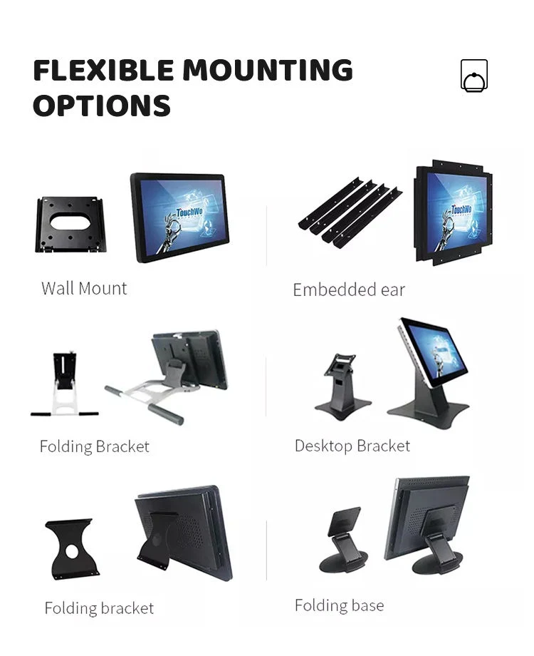 High Quality 19 Inch USB IP65 Industrial Desktop or Embedded Touch Screen Panel PC Display Monitor