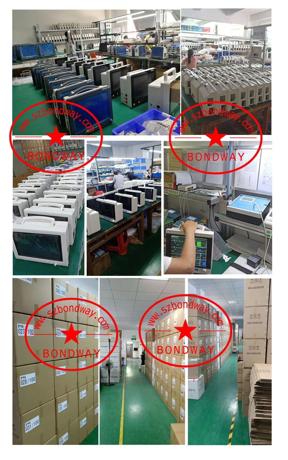 12.1 Inch TFT LCD, Large Screen, Multiparameter Patient Monitor, Patient Monitoring System, Bedside Portable Patient Monitor