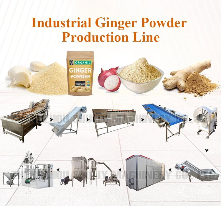 Garlic/ Ginger/ Onion/ Tumeric Powder Full Automatic Production Line