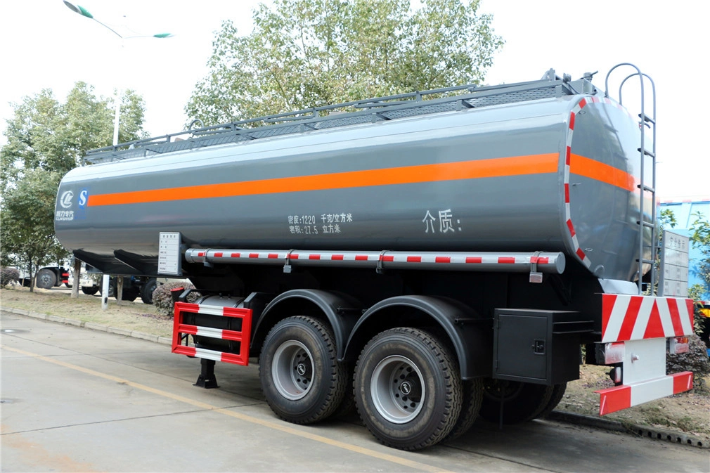 3 Axles Chemincal Liquid Semi Trailer 20cbm 22cbm Sulfuric Acid Tank Trailer Natural Gas Tank Hydrochloric Acid Tanks