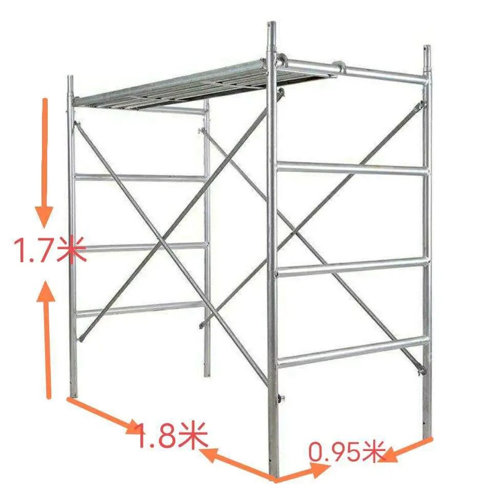 Galvanized Metal Climbing Scaffolding Ladder Frame