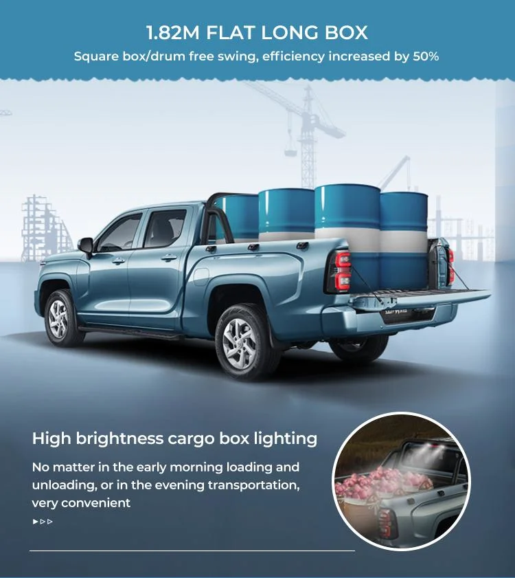 2022 2.0t Manual Two-Drive Entrepreneurial Long Box Diesel Pickup Truck/Strong Loading Capacity/Car