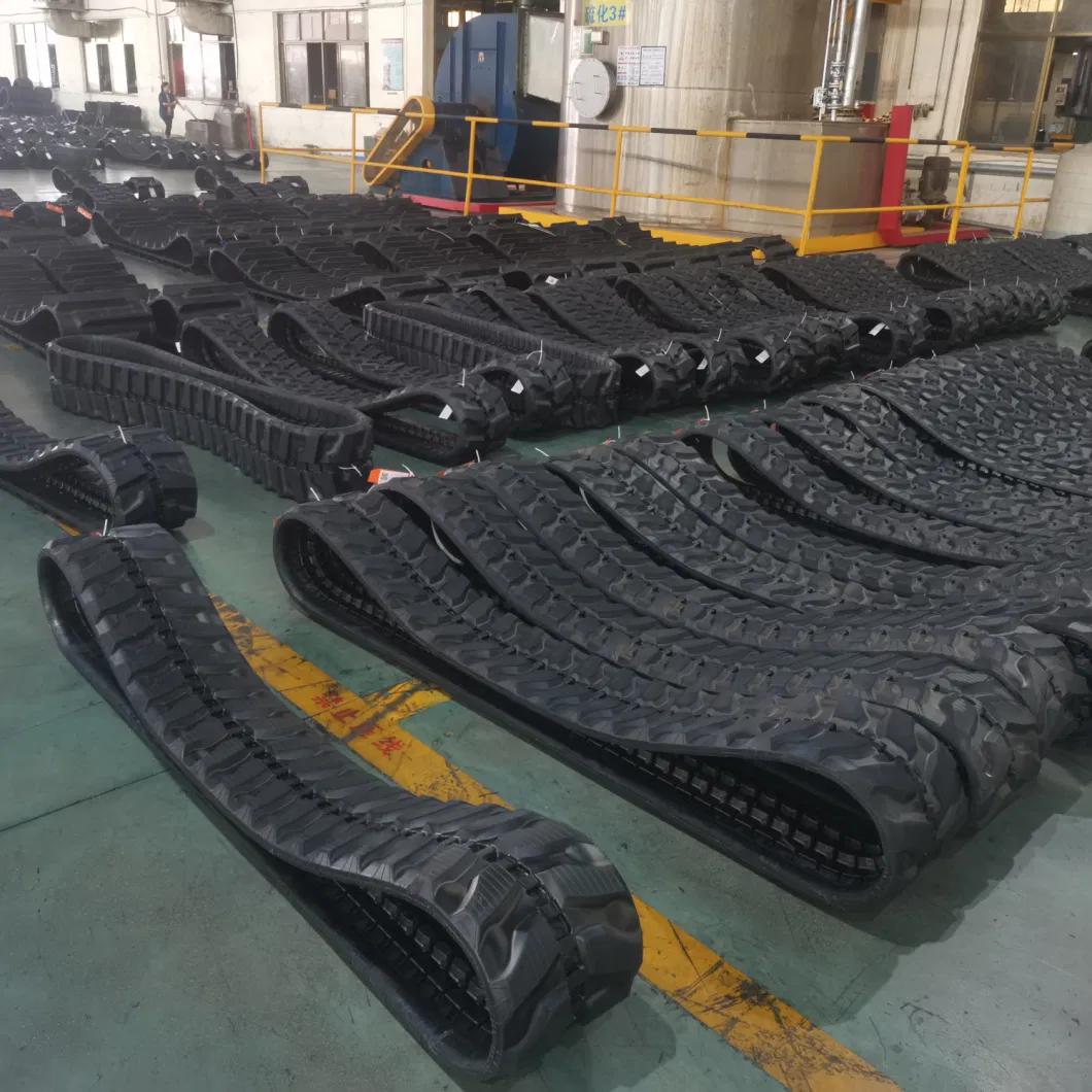 Excavator Rubber Track, Rubber Crawler Track for Bulldozer Mini Excavator Digger Equipment Parts Dumper Rubber Track Asv Track Asphalt Paver Track