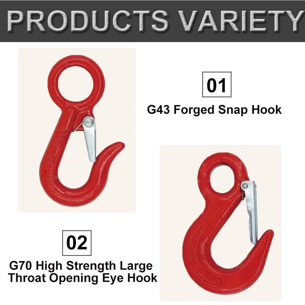 G70&43 Carbon Steel Alloy Steel Us Type Eye Sling Hook for Rigging Hardware