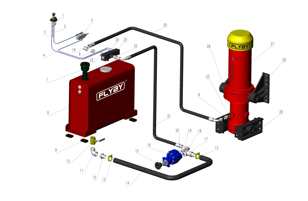 Factory Hot Sale Hyva Type Original Quality Wholesale High Quality Dump System Hydraulic Oil Tank for Tipper Truck