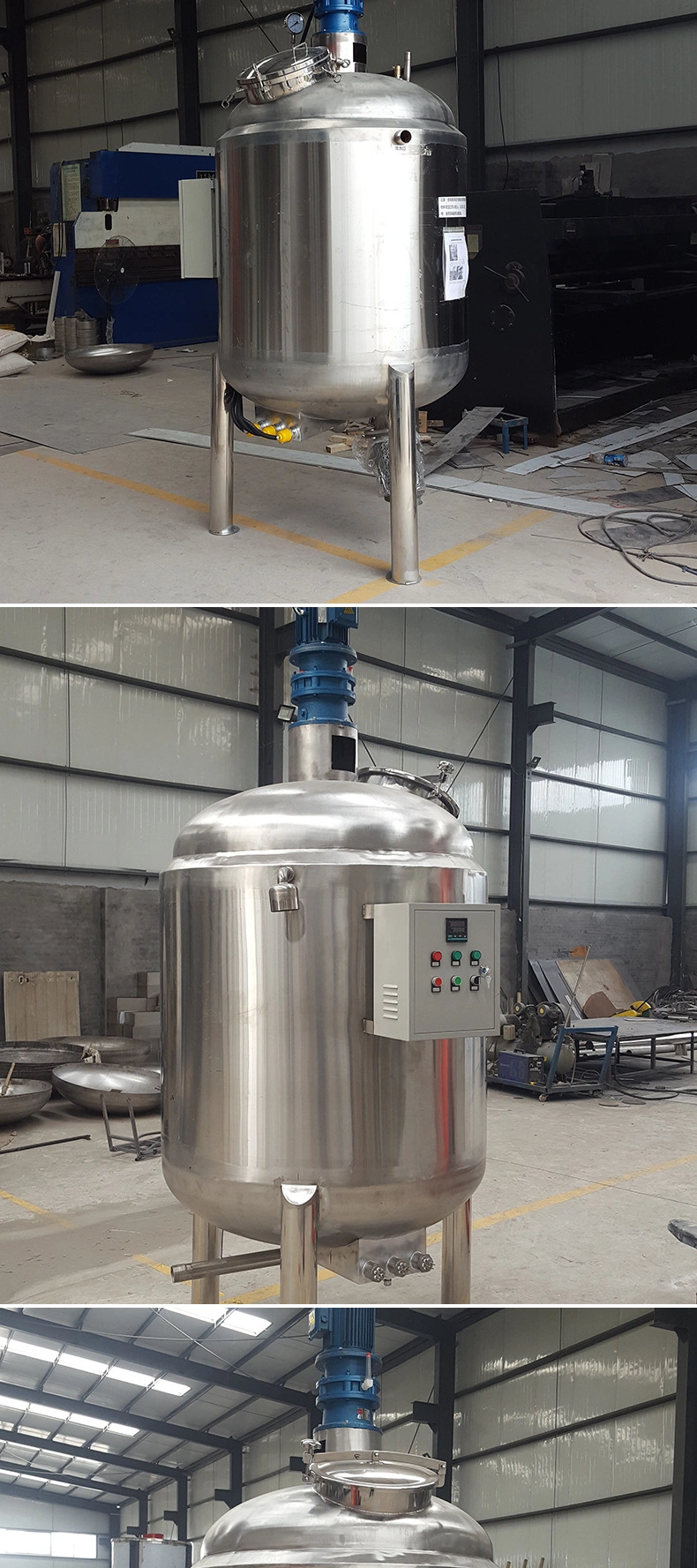 Stainless Steel Glue Mixing Tank Soap Mixer Liquid Heating Mixing Tank Manufacturer