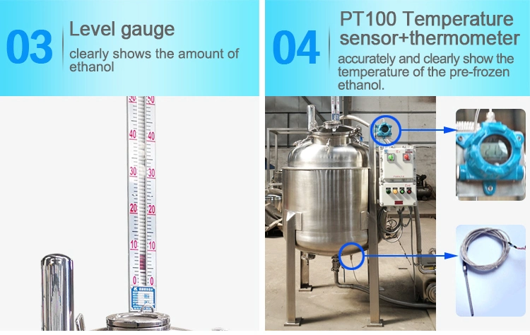 1000L Alcohol Pre-Freezing Double Layer Jacket Storage Tank with Chiller