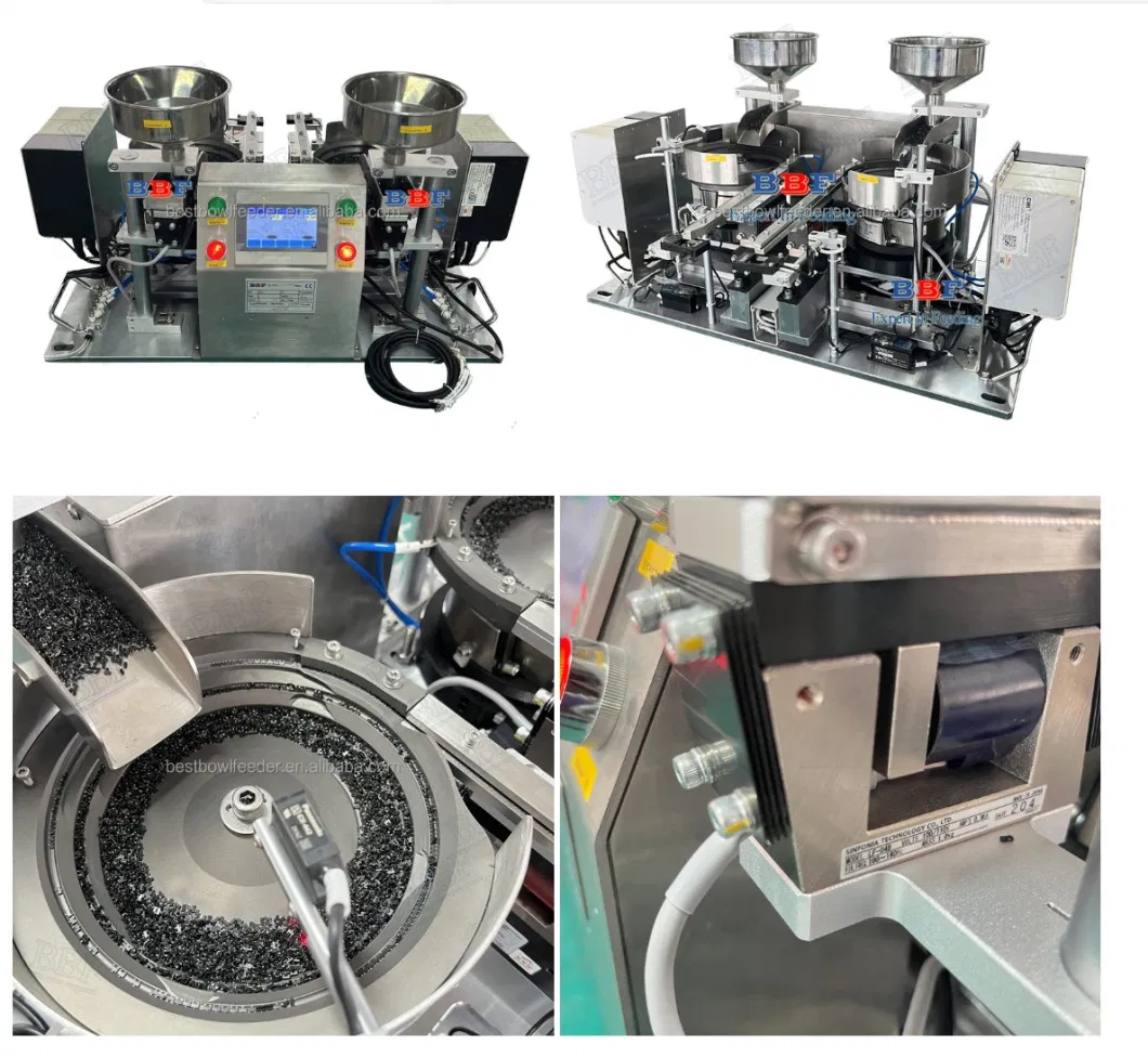 High Accuracy Double Vibratory Bowl Feeder Counter Vibration Bowl Assembly System