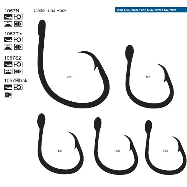 Big Game Tuna Hook with Ring Wide Gape Carp Fishing Hooks