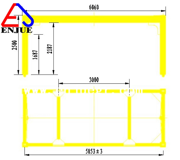 Enjue 40feet 45feet 20feet Telescopic Fixed Type Over Height Container Spreader Adapter for Sale