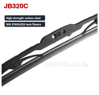 Jb320c tradicional Escobilla limpiaparabrisas bastidor convencional tipo Metal J/Universal U gancho, Side Pin, el montaje de las ventas de armas de bayoneta Popular