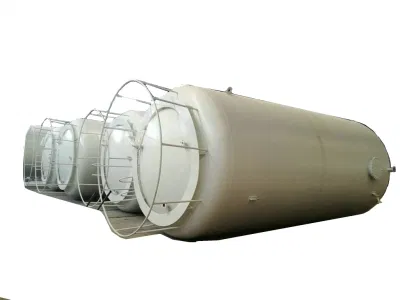 Cbm 100 tanque de almacenamiento vertical de HCl ácido 20000-30000SGA SGA (de acero forrado LDPE 16mm-22mm ácido clorhídrico, ácido sulfúrico, ácido fluorhídrico)