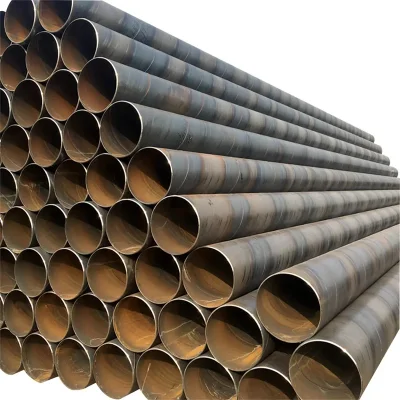 Materiales de construcción proveedor chino de tratamiento de acabado liso en espiral de carbono del tubo de soldadura por arco sumergido St37-2 S355 de 16mn de tubo de acero soldado de la industria química