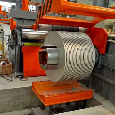 50-100 metros/minuto velocidad de acero bobina de la máquina de pelado de acero tira de pelado Línea